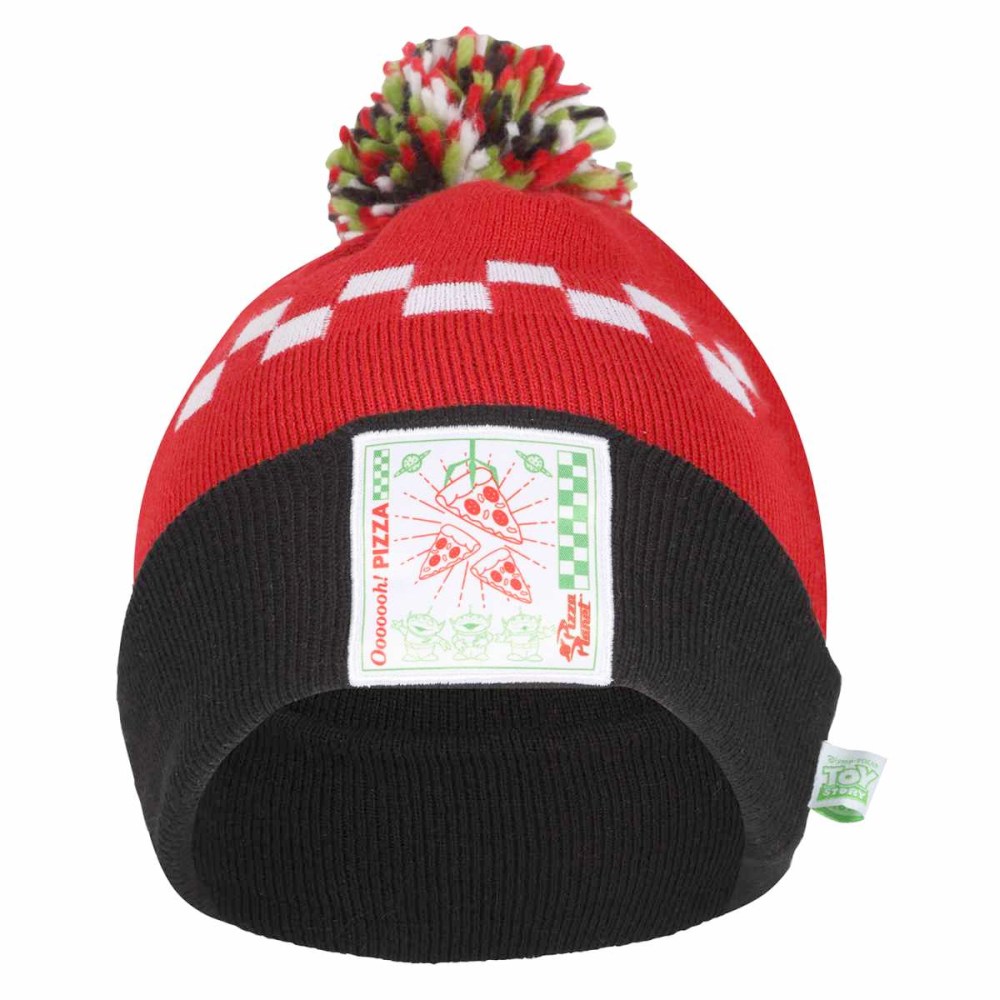 Disney Toy Story - Pizza Planet Pompon Bonnet - Rouge/Noir